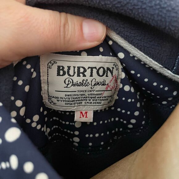 BURTON | heron pullover hoodie bandota navy blue colorway M - Picture 11 of 13